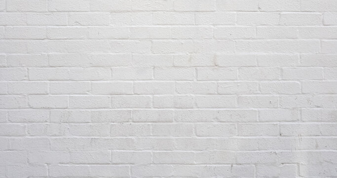 wide 4K white brick texture background