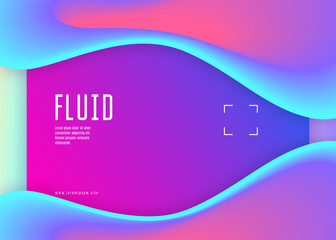 Landing page with liquid dynamic elements and fluid shapes.
