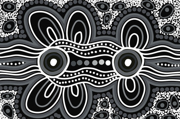 Dot art black and white background