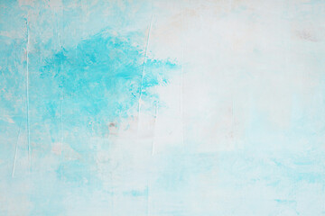 abstract oil paint texture on canvas, background. backdrop for your design. aqua blue turqoise