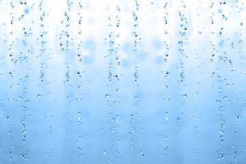 Naklejka na ściany i meble Natural blue water drop background. water drops background