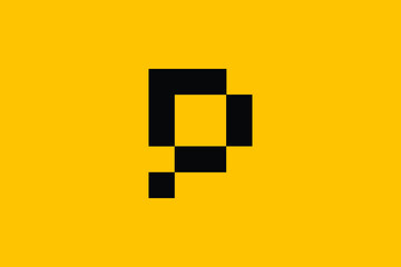 P logo letter design on luxury background. P logo monogram initials letter concept. FP icon logo design. PF elegant and Professional letter icon design on background. P FP PF