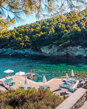 Porto Valitsa resort at Paliouri Chalkidiki the green seawater and the nature at its best