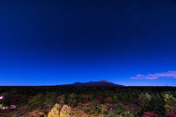 Plakat 北海道駒ヶ岳の夜景