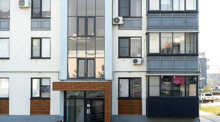 Obraz premium modern real estate architecture facade outdoors