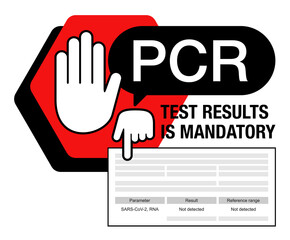 Stop and show the PCR testing certificate