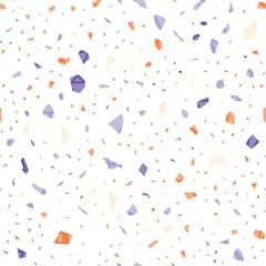 Terrazzo seamless pattern. Colorful classic floori