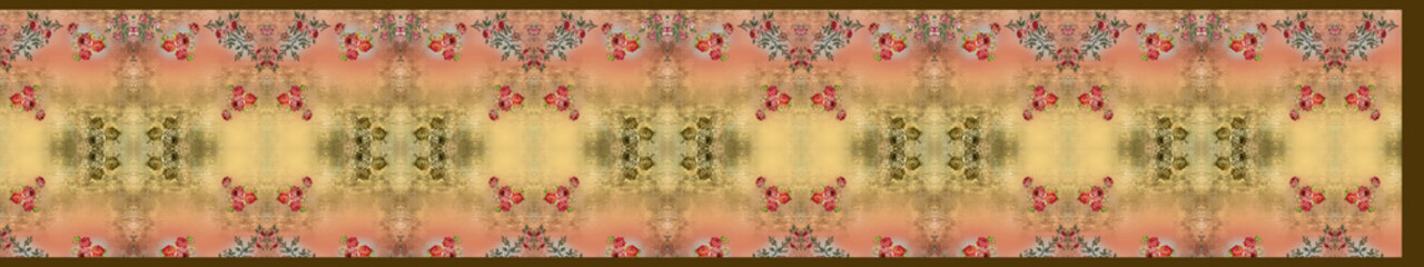 Obraz na płótnie Canvas Digital textile saree design and colourfull background 