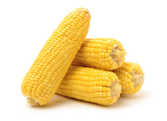 Corn on a white background 