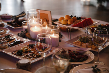 christmas table setting