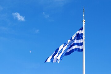 Greece flag - obrazy, fototapety, plakaty