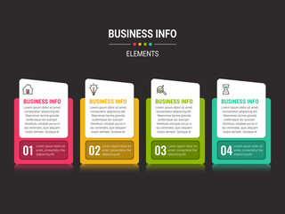 Business data visualization. timeline infographic icons designed for abstract background template. vector banner can be used for workflow layout, diagram,presentation, education or any number option.
