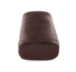 Delicious fresh glazed cheese isolated on white