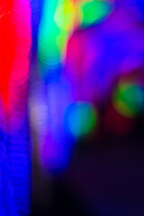 Shot of a colorful background with blurred lights. Concept