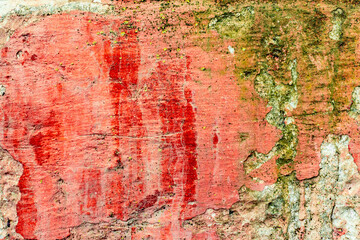 Texture of a concrete wall with cracks and scratches which can be used as a background