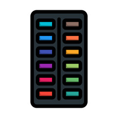 Watercolor Paint-box Icon