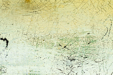 Fototapeta premium Metal texture with scratches and cracks which can be used as a background