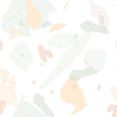 Terrazzo seamless pattern. Pastel venetian