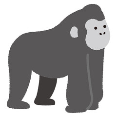 ゴリラ　かわいいイラスト