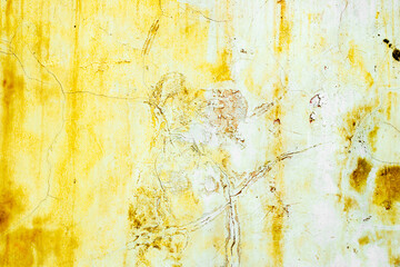 Texture of a concrete wall with cracks and scratches which can be used as a background