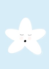 Sleeping Star Blue Space Celestial