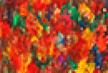 Bunter Farbhintergrund in Pixeldarstellung