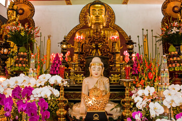 Vinh Trang Pagoda, My Tho, Mekong Delta, Vietnam, Asia