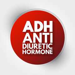 ADH - Antidiuretic Hormone acronym, concept background