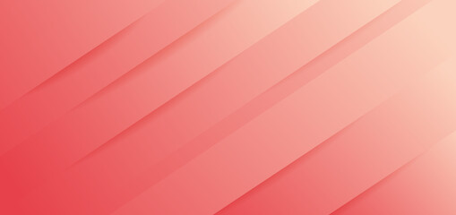 Abstract diagonal overlapping geometric shape on pink gradient background. Modern concept.