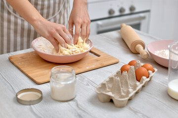 housewife cooking on kitchen at the home.
