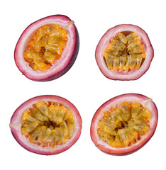  Passion fruit isolated on a white background