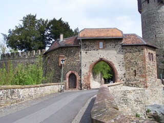 Fototapeta na wymiar Burgtor der Burg Friedberg, Hessen, Deutschland