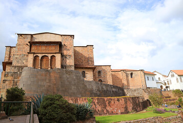 Coricancha with the Convent of Santo Domingo, a Remarkable Landmark in the Historic Center of Cusco, Peru
