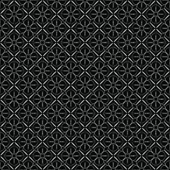 Black and white surface pattern texture. Bw ornamental graphic design. Mosaic ornaments. Pattern template. Vector illustration.