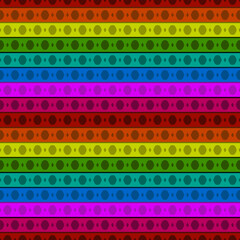 Rainbow layers pattern. Vector seamless pattern. Same and simple multicolor layered ornament.