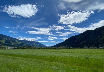 Zillertal Eingang in der Nähe von Strass und Bruck am Ziller