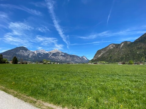 Zillertal Eingang in der N&auml;he von Strass und Bruck am Ziller