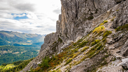 Fototapeta na wymiar Dolomites mountains south tyrol - Croda Rossa 