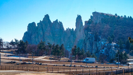 Road from Yalta to Ai-Petri views, Crimea