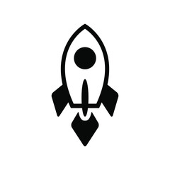 Spaceship icon vector graphic illustration