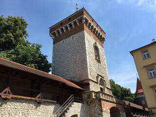 St. Florian's Gate or Florian Gate in Kraków, Poland, is one of the best-known Polish Gothic...