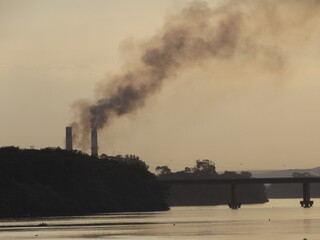 smoke from the chimney