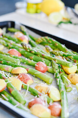 Roasted Asparagus and Potatoes