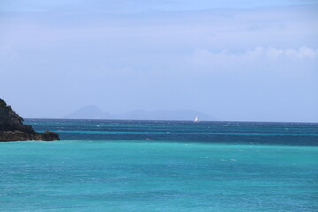 Plage du Vieux Fort Marie Galante Guadeloupe Caraïbes Antilles Françaises 