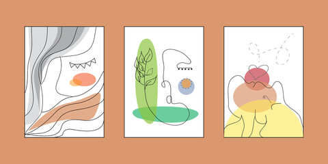 Fototapeta premium Continuous line, Continuous drawing line.