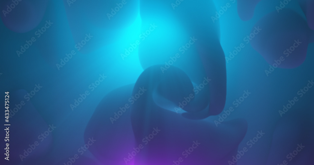 Poster abstract background with colorful cool dynamic fluid , liquid and light ray effect. smooth flowing o