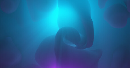 abstract background with colorful cool dynamic fluid , liquid and light ray effect. Smooth Flowing of Gradient Background. 3D rendering