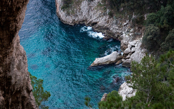 Shore of Capri Island, Italy