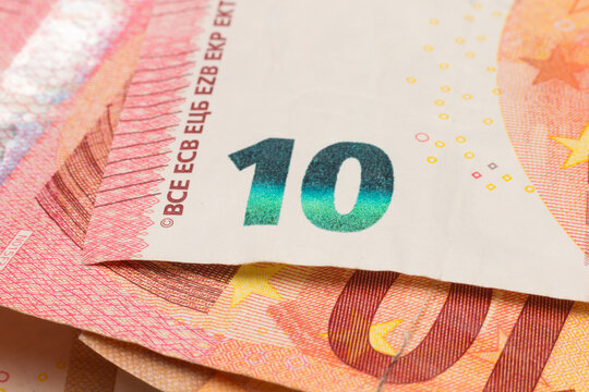 Euro banknotes, official currency of Europe