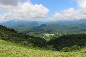 Fototapeta premium 福島県の箕輪山から鬼面山への登山